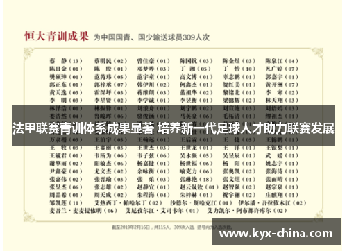 法甲联赛青训体系成果显著 培养新一代足球人才助力联赛发展